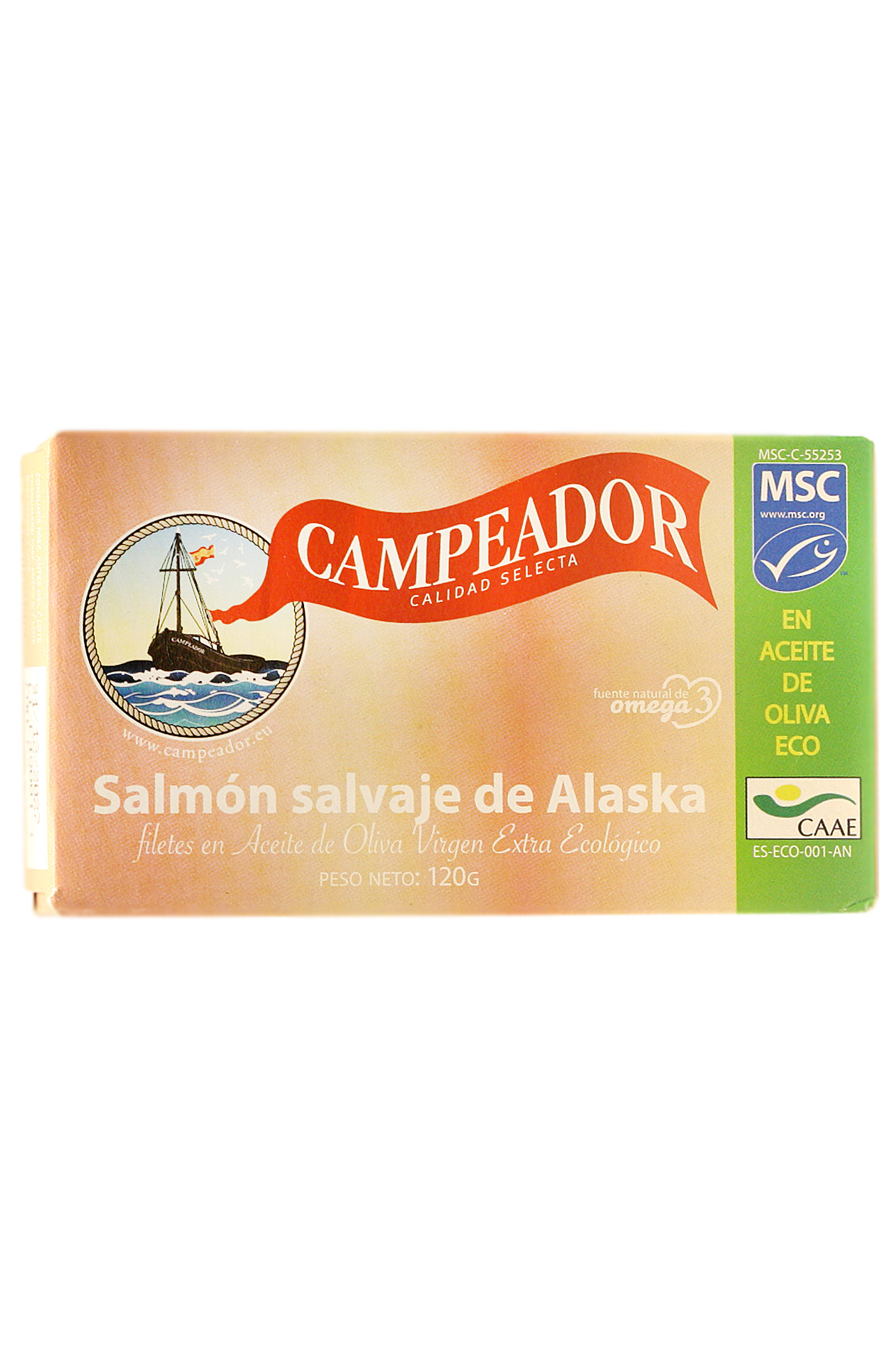 Salmón Salvaje De Alaska En Aceite De Oliva Virgen Extra Campeador