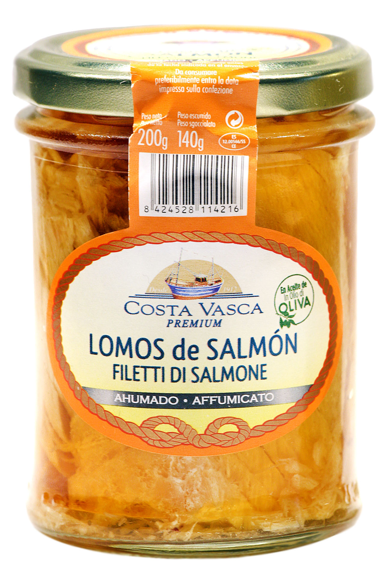 Costa Vasca CP194-Smoked salmon in olive oil