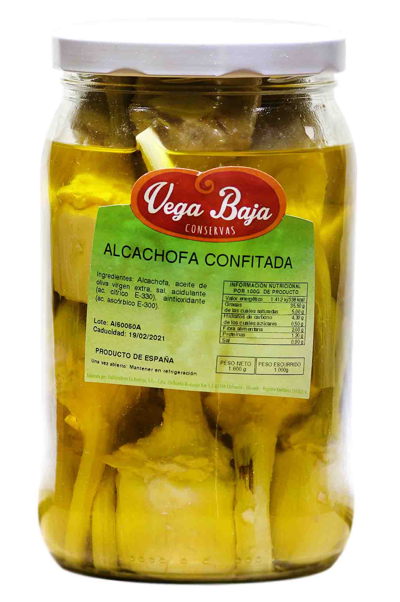 Alcachofas Confitadas En Aceite Vega baja