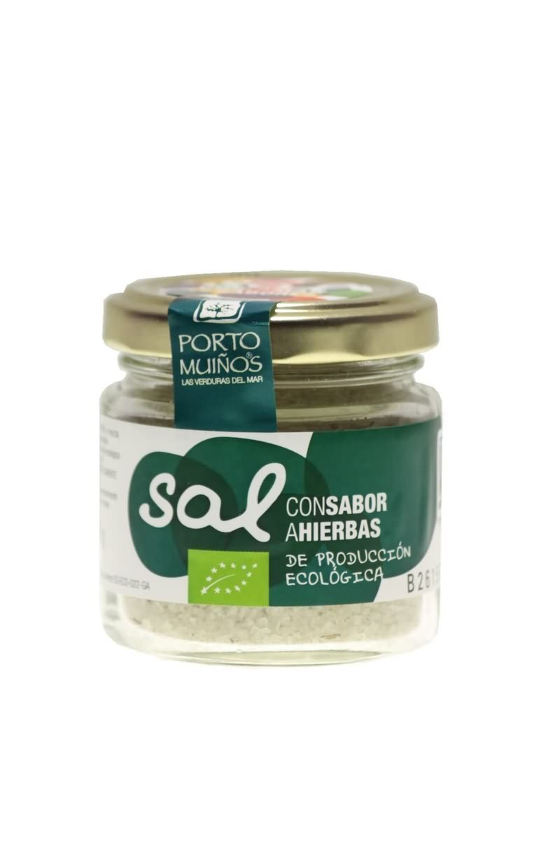 Organic herb-flavored salt