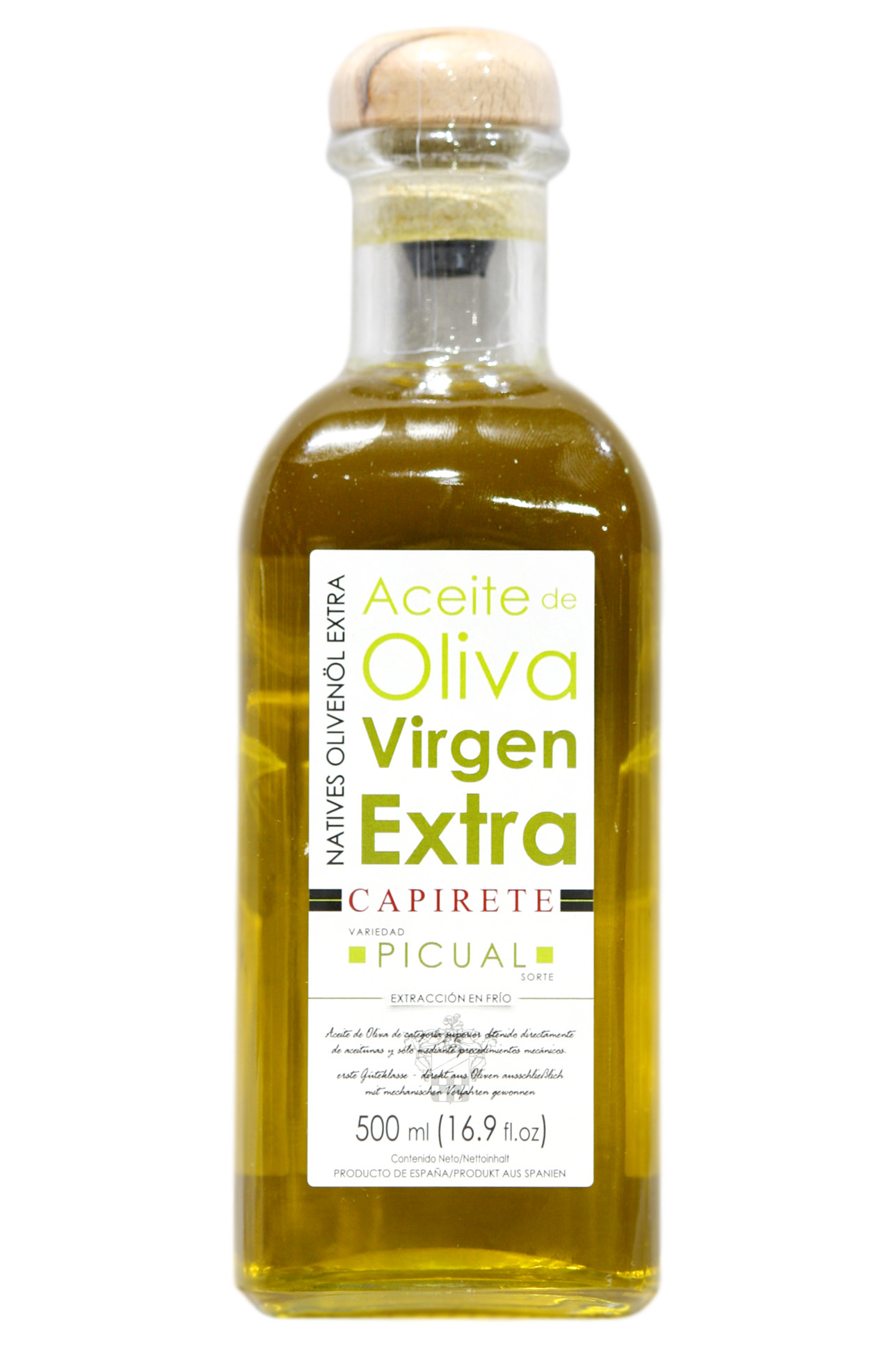 Aceite oliva virgen extra Capirete