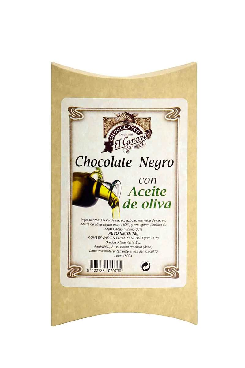 Chocolate negro aceite oliva